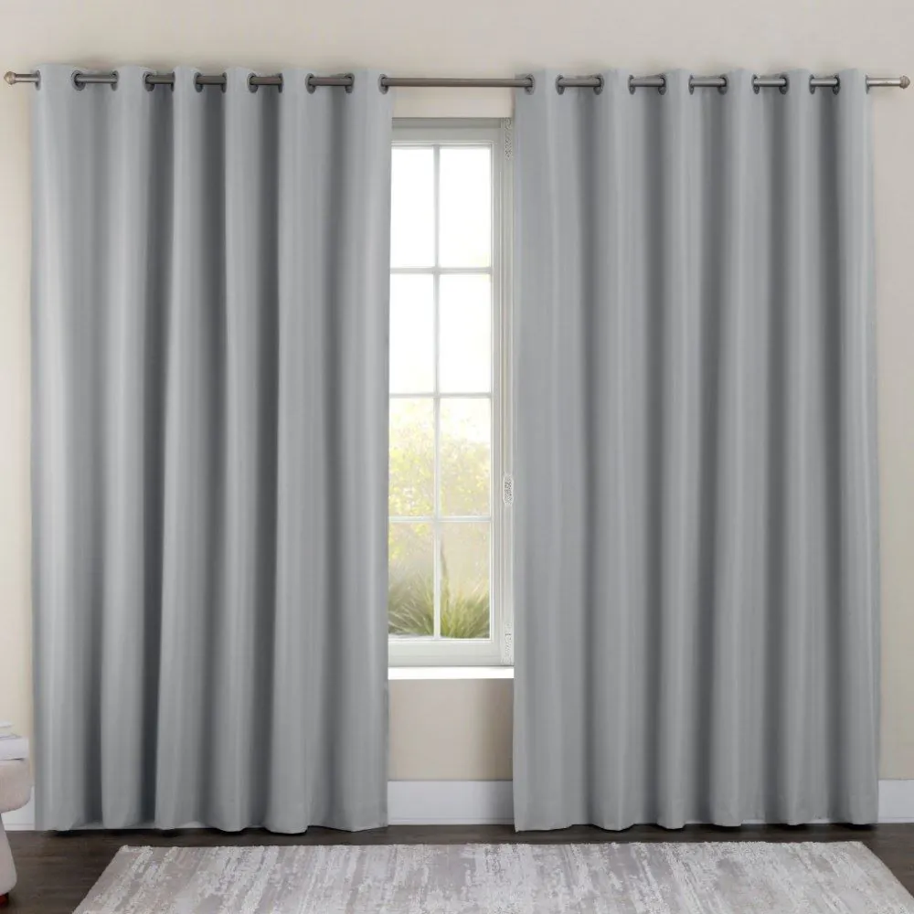 Cortina para Quarto e Sala 4,00X2,50 Blackout Dual Block - Cinza