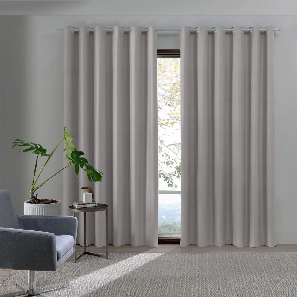 Cortina para Quarto e Sala 4,20X2,50 m Blackout Turim - Cinza