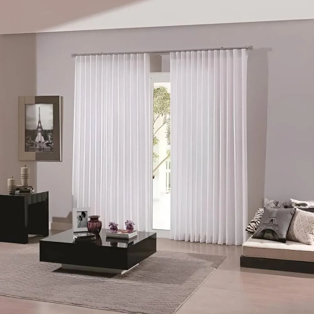 Cortina Bellini Inove Duplex 5,40X2,80M para Trilho até 2,5M - Branco