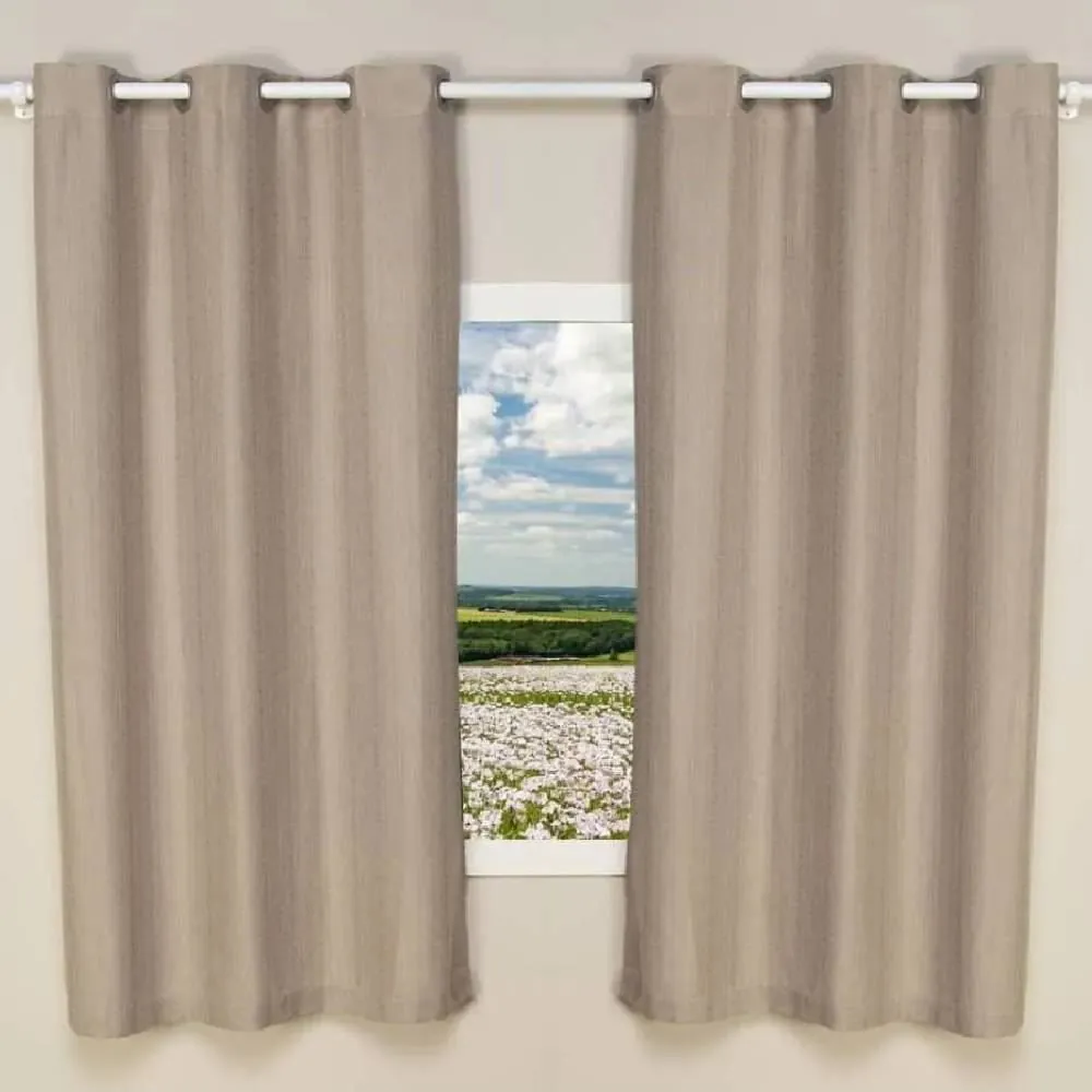 Cortina para Quarto e Sala 2,40X1,70M Rústica Veneza - Cru