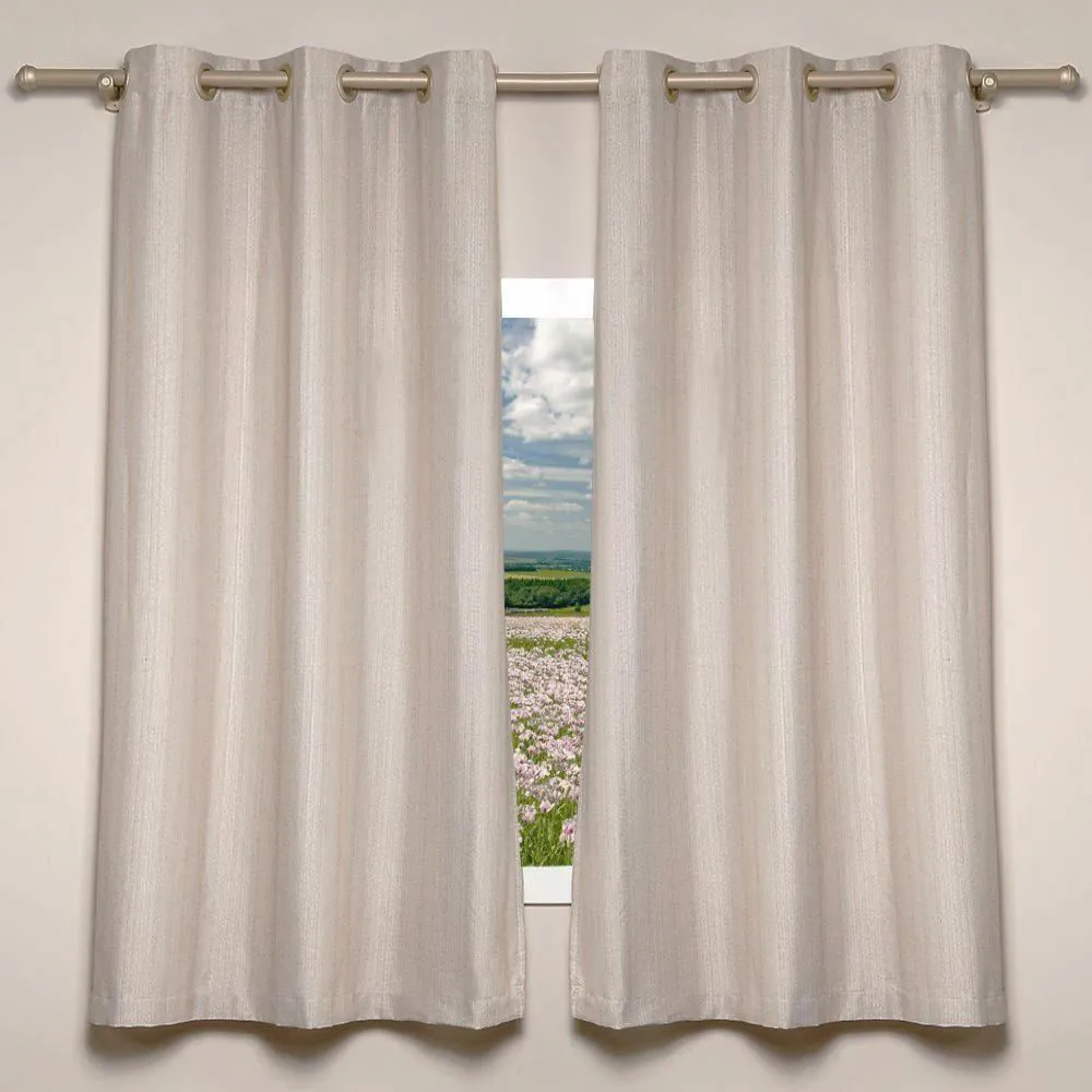 Cortina para Quarto e Sala 2,40X1,70M Rústica Veneza - Natural