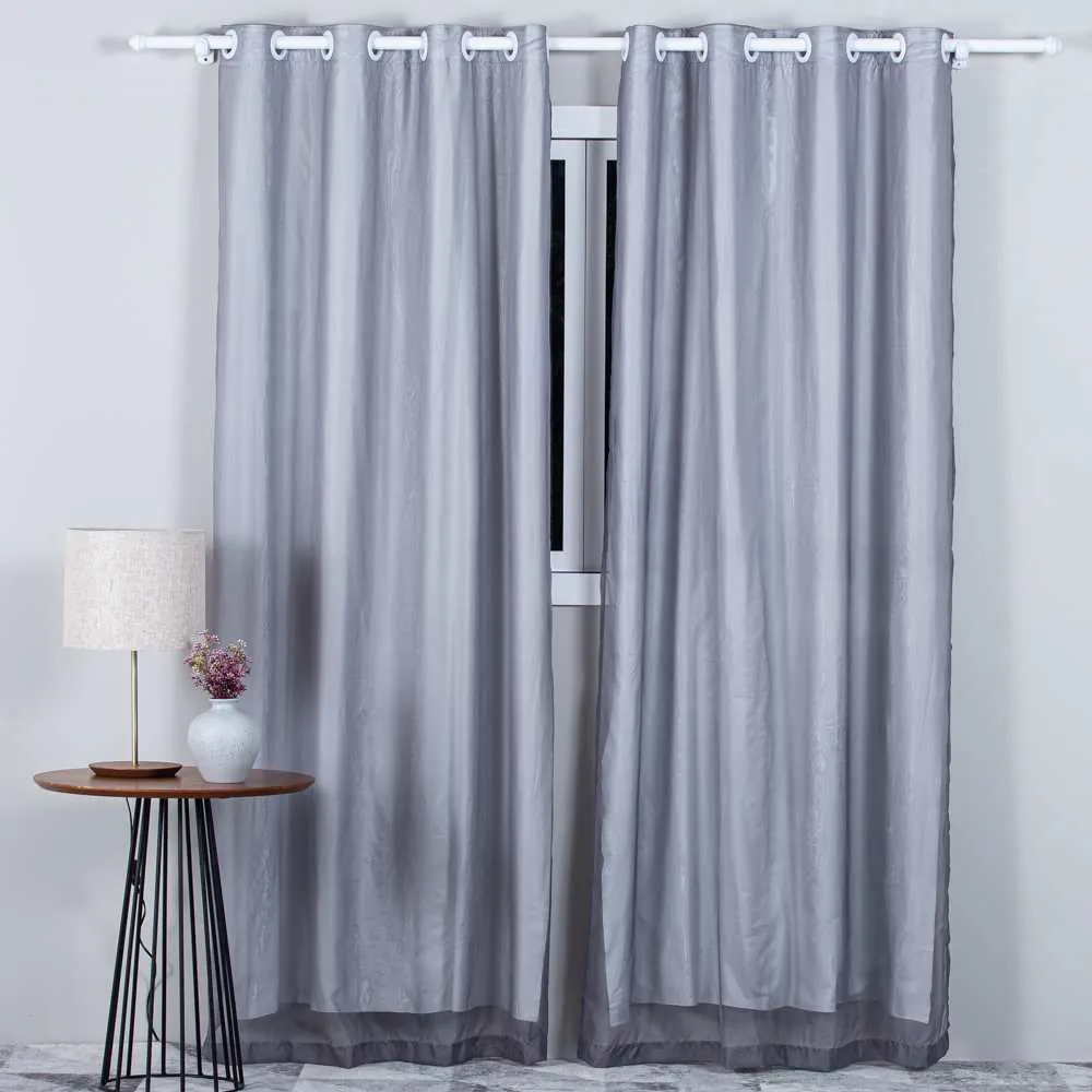 Cortina para Quarto e Sala 2,60X2,30 M Pratika Lisboa Slim - Titanio