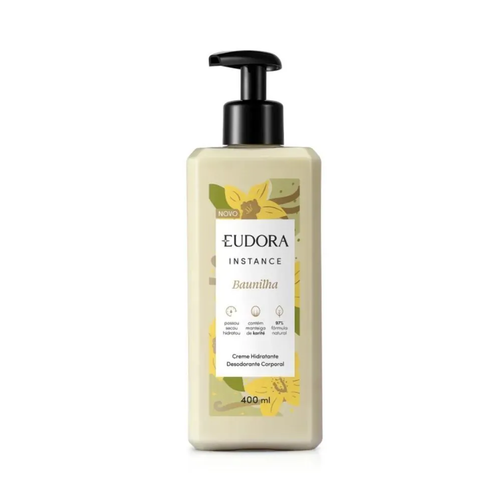 Creme Hidratante Corporal Instance Baunilha Eudora - 400ml