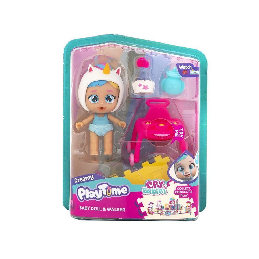 Boneca Cry Babies Playtime com Carrinho Multikids - BR2463