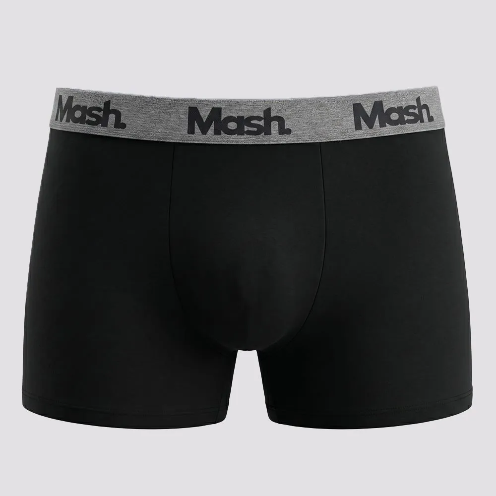 Cueca Boxer em Algodão Mash Preto