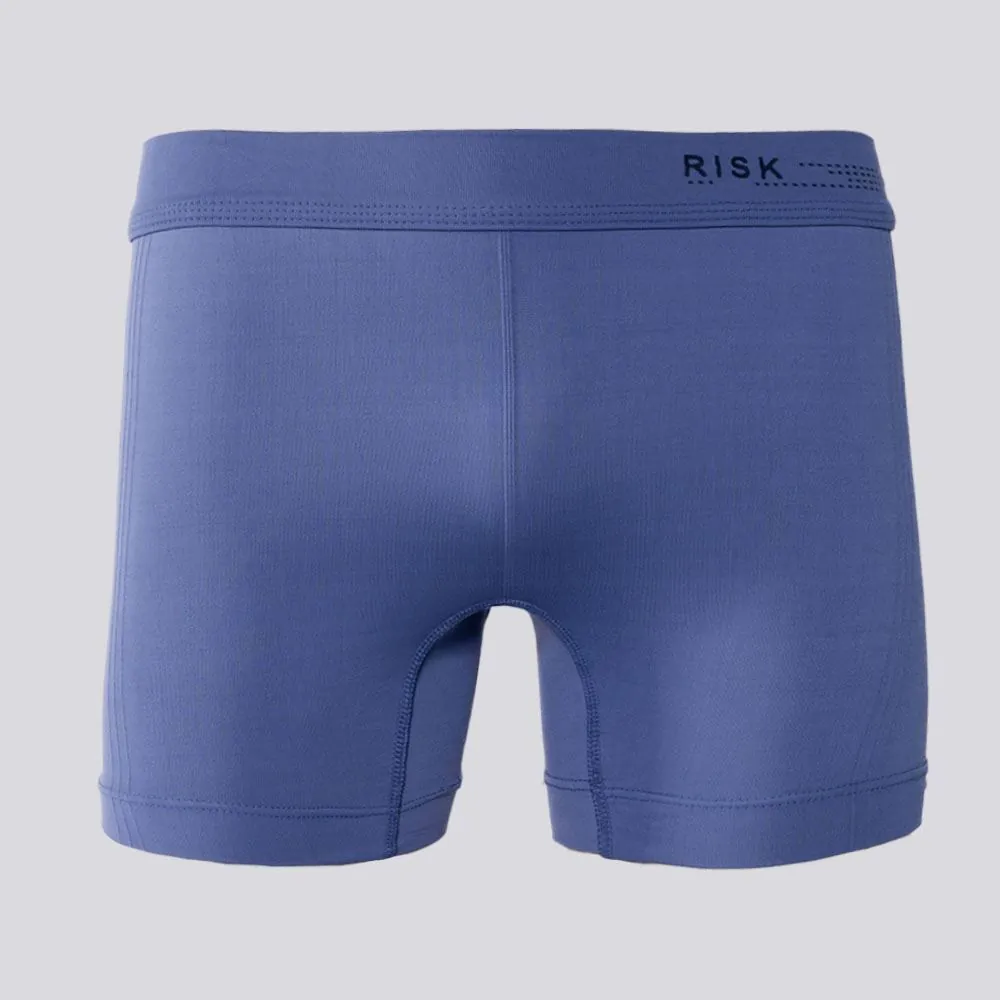 Cueca Boxer Masculina de Microfibra com Brasão Risk Denim