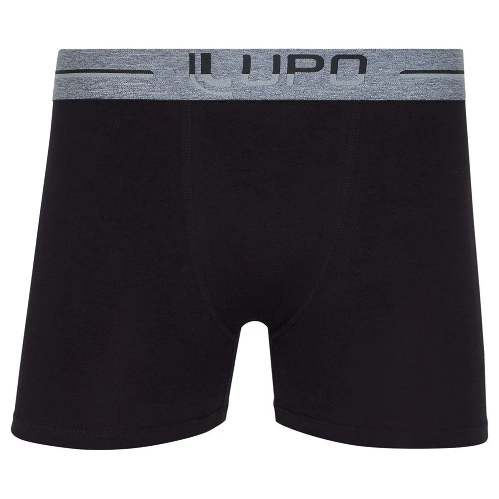 Cueca Boxer Algodão com Elastano Lupo Preto