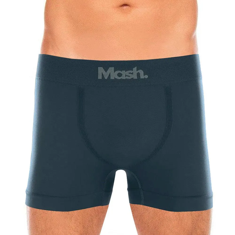Cueca Boxer sem Costura Mash Cinza Chumbo