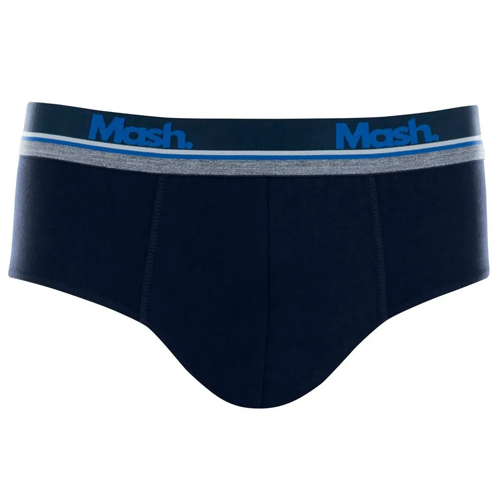 Cueca Slip Cotton Mash Azul Marinho