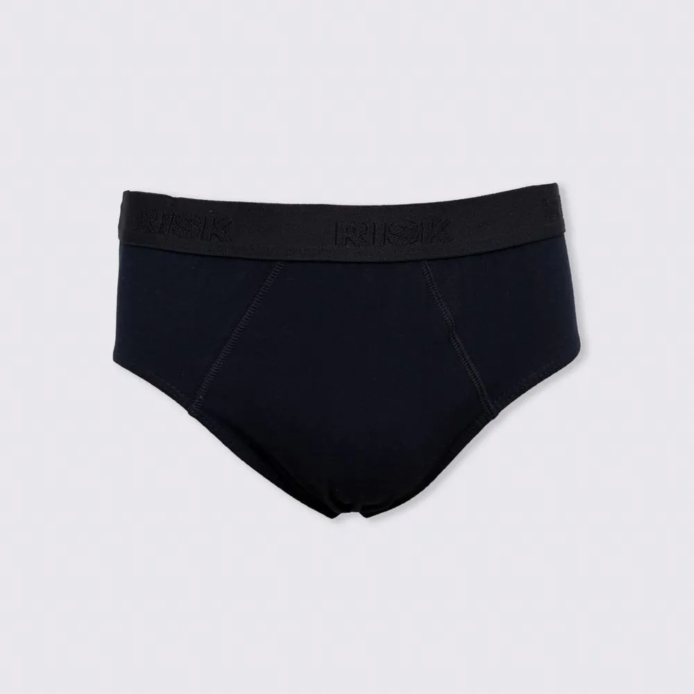 Cueca Slip de Algodão Risk Preto