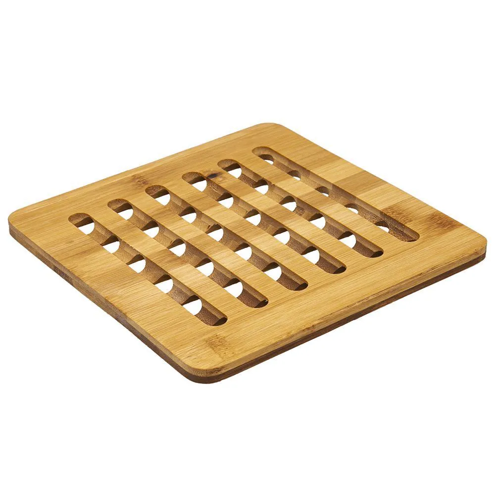 Descanso de Panela Quadrado 19,5Cm - Bambu