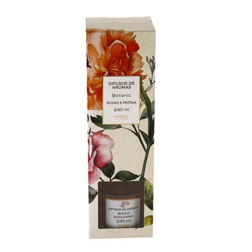 Difusor de Aromas Botanic 240Ml - Rosas Peônia