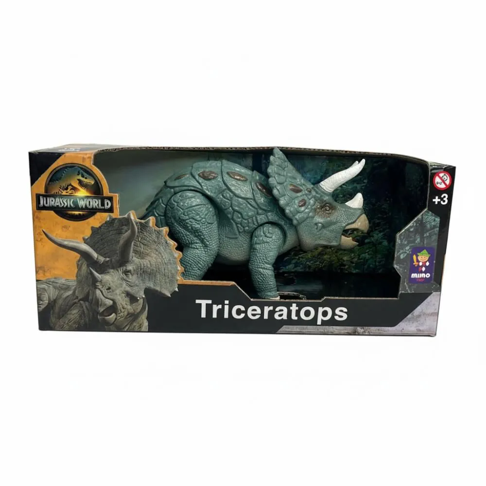 Boneco Dinossauro Triceratops Jurassic World Mimo Brinquedos