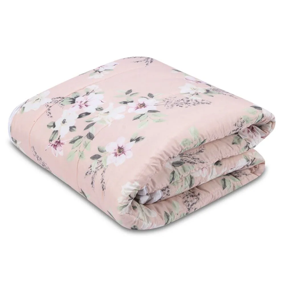 Edredom Casal Dupla Face Bellagio - Floral Rose