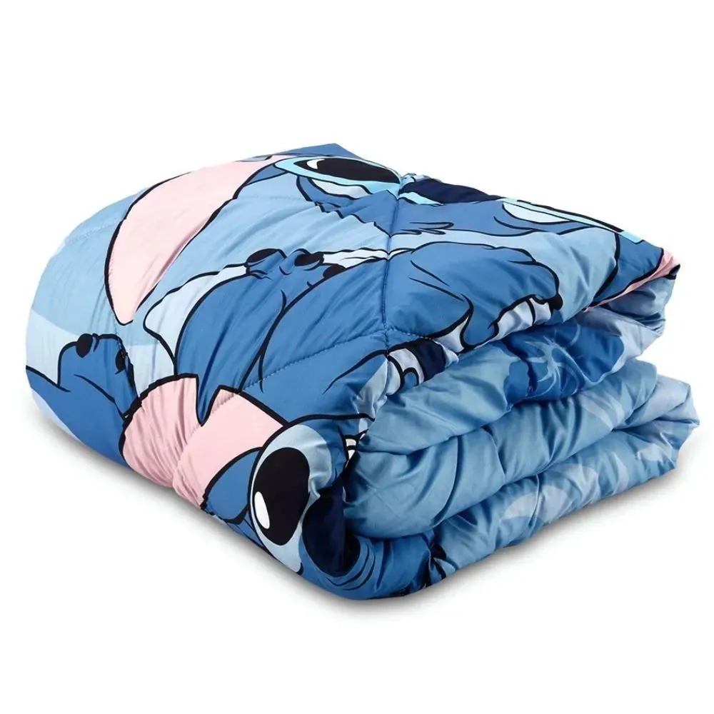 Edredom Casal Microfibra Disney Hedrons - Stitch Ice Cream