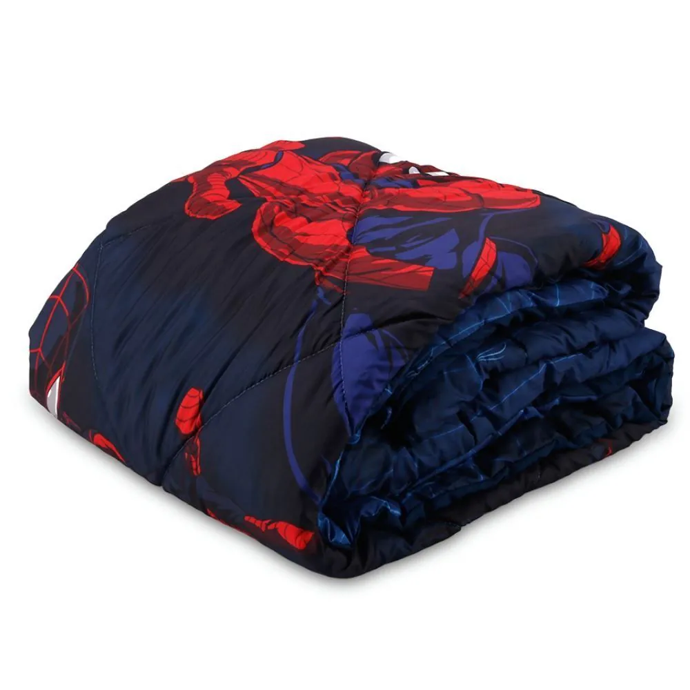 Edredom Disney Solteiro 1,60M X 2,40M Hedrons - Spiderman Duo