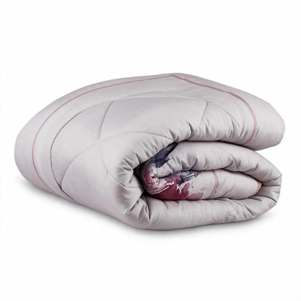 Edredom King Dupla Face Plush Versátile - Cecilia Floral Rosa