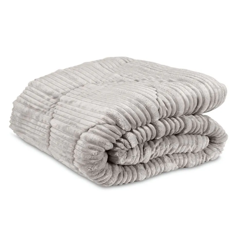 Edredom Queen Amalfi 2,35M X 2,50M Hedrons - Prata
