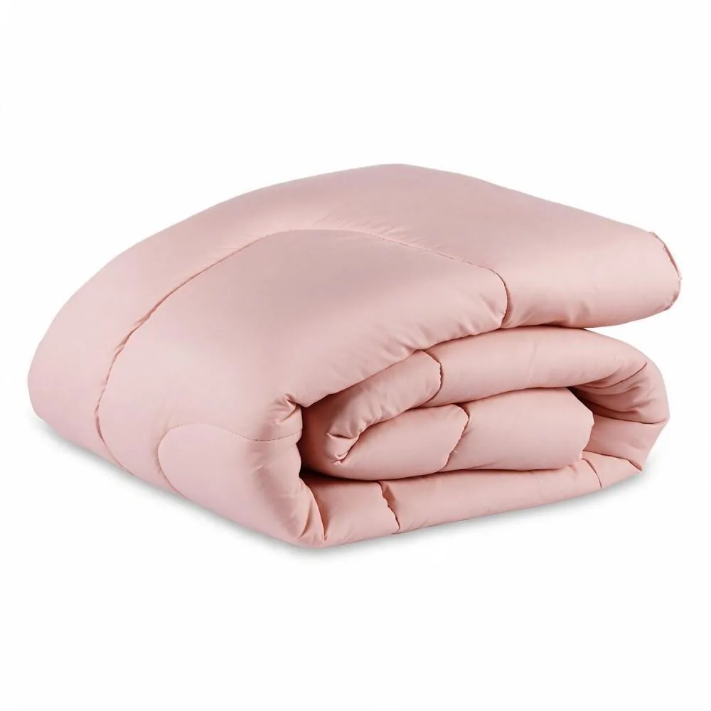 Edredom Queen/King 100% Algodão Buona Fortuna - Rosa Liso Novo