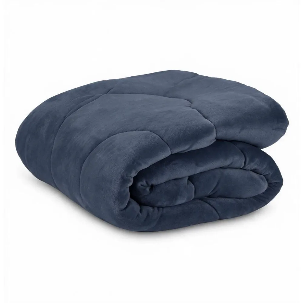 Edredom Queen Plush Inove Provence - Azul Mariner 2