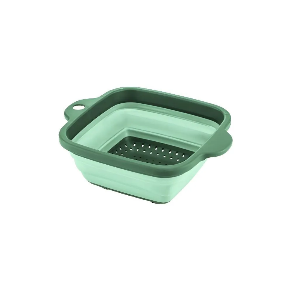 Escorredor Retrátil Quadrado 26 Cm - Verde