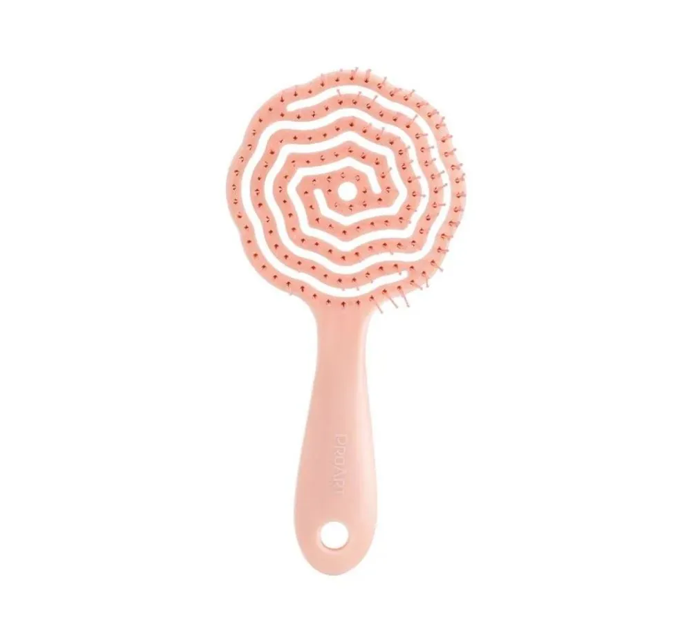 Escova de Cabelo Floral Easy Flexi Proart - Rosa