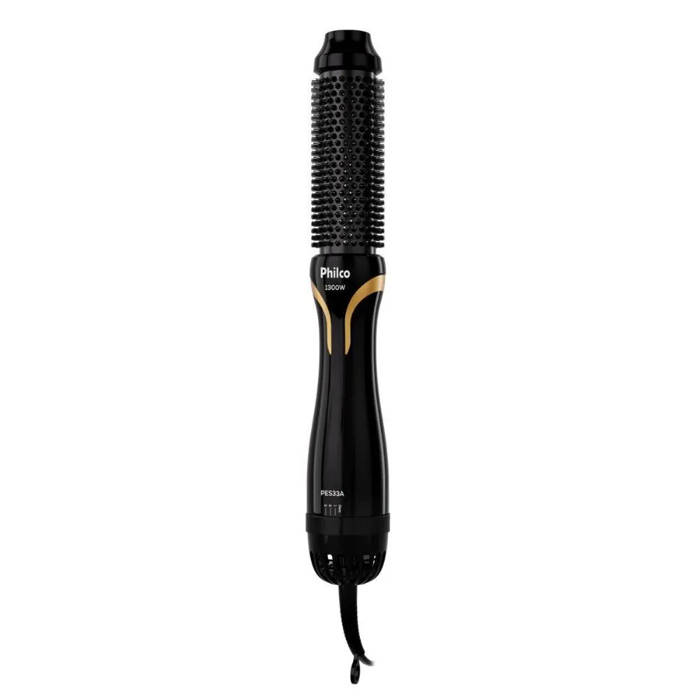 Escova Secadora Philco Bivolt 1300W Íons Tourmaline Pes33a