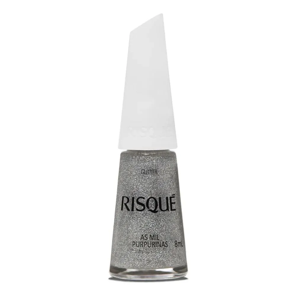 Esmalte Risqué 8Ml - Glitter Mil Purpurinas