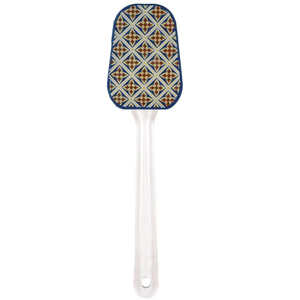 Espátula de Silicone Estampada 25Cm - Azul Losango