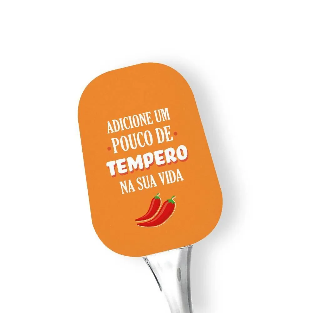 Espátula de Silicone Tempero - Estampada