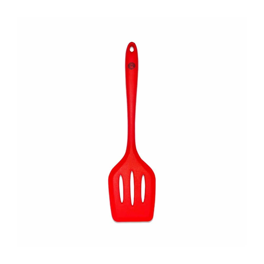Espátula Perfurada de Silicone Masterchef - Vermelho