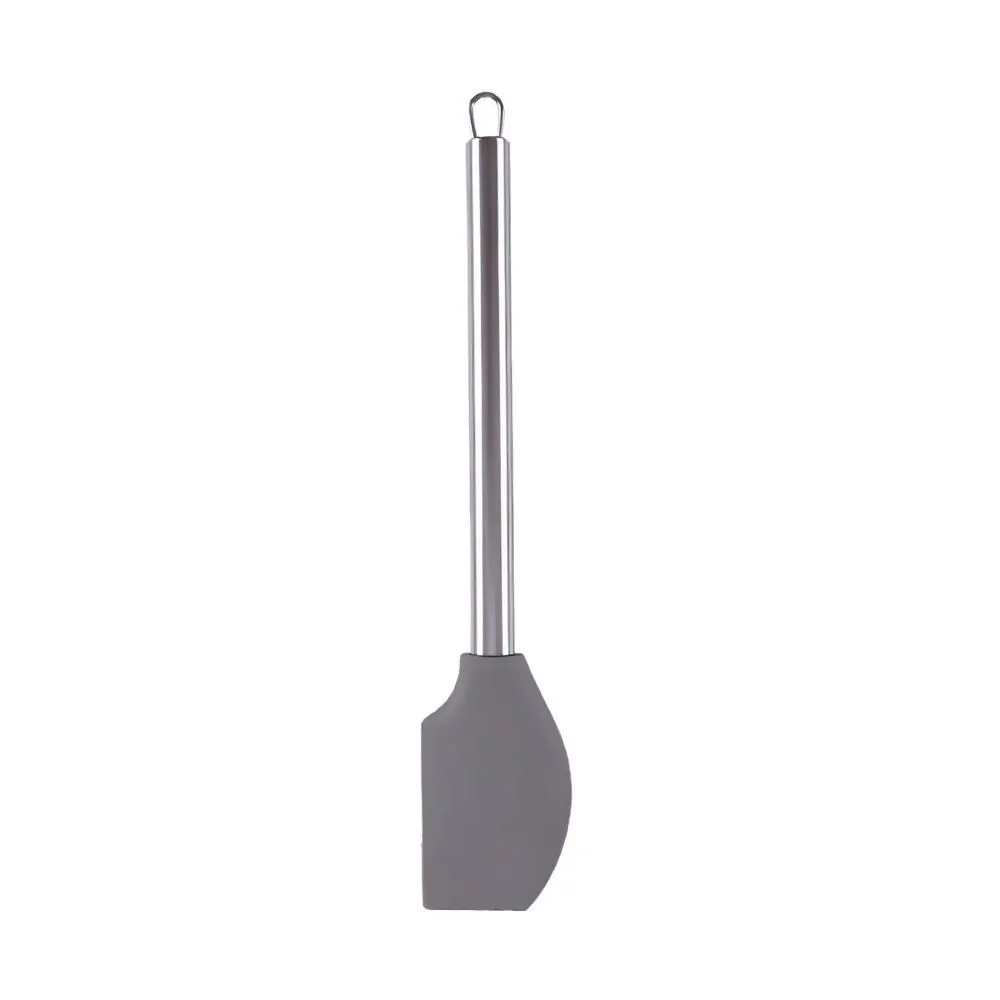 Espátula Silicone com Cabo Inox 34,5Cm - Cinza