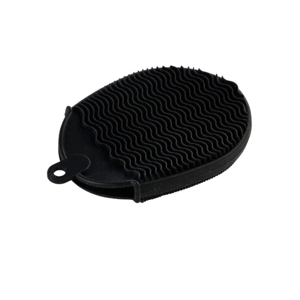 Esponja de Silicone Encaixe para Mão - Preto