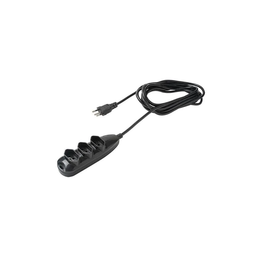 Extensão Elétrica Intelbras 3 Tomadas 3 Pino 10A 3M Preta - 4830148