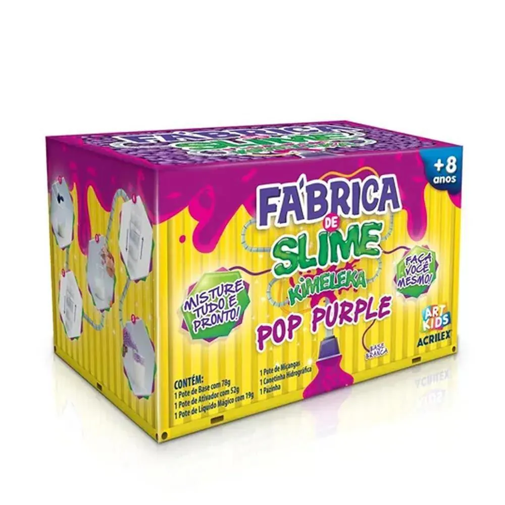 Fábrica de Slime Kimeleka Pop Purple Acrilex - 43005