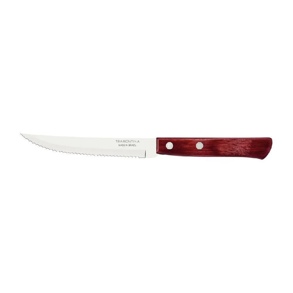 Faca de Churrasco Tramontina Polywood 21,1Cm - Vermelho