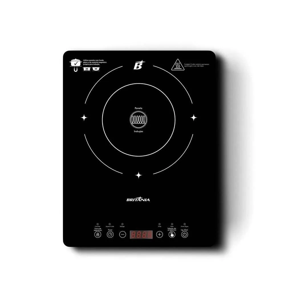 Fogão Cooktop de Indução Britânia 1 Boca BCT10A