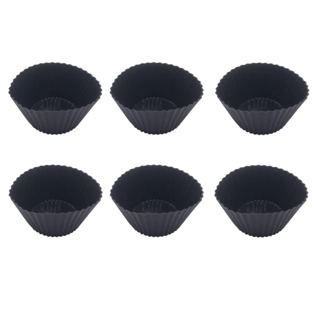 Forma de Cupcake 6 Peças Basic - Preta