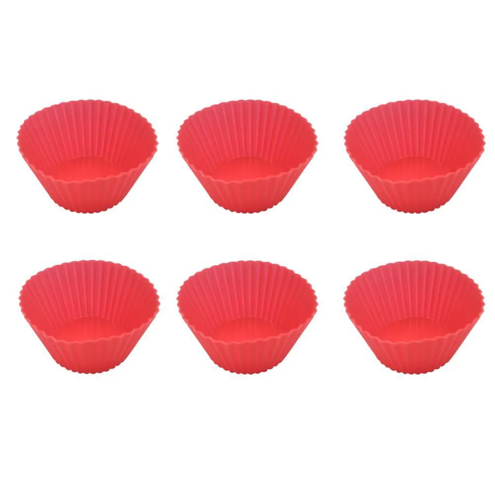Forma de Cupcake 6 Peças Basic - Vermelho