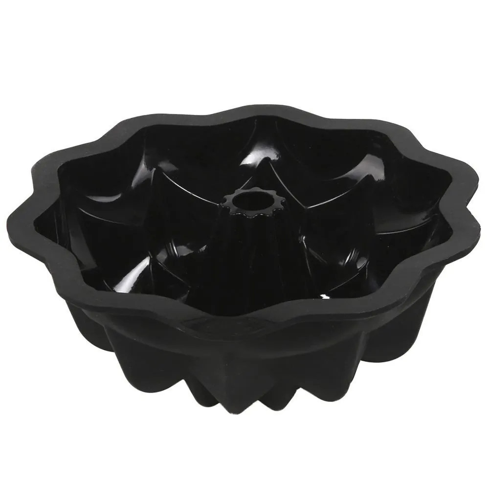 Forma de Silicone Furo Flor Basic 26.5Cm - Preto