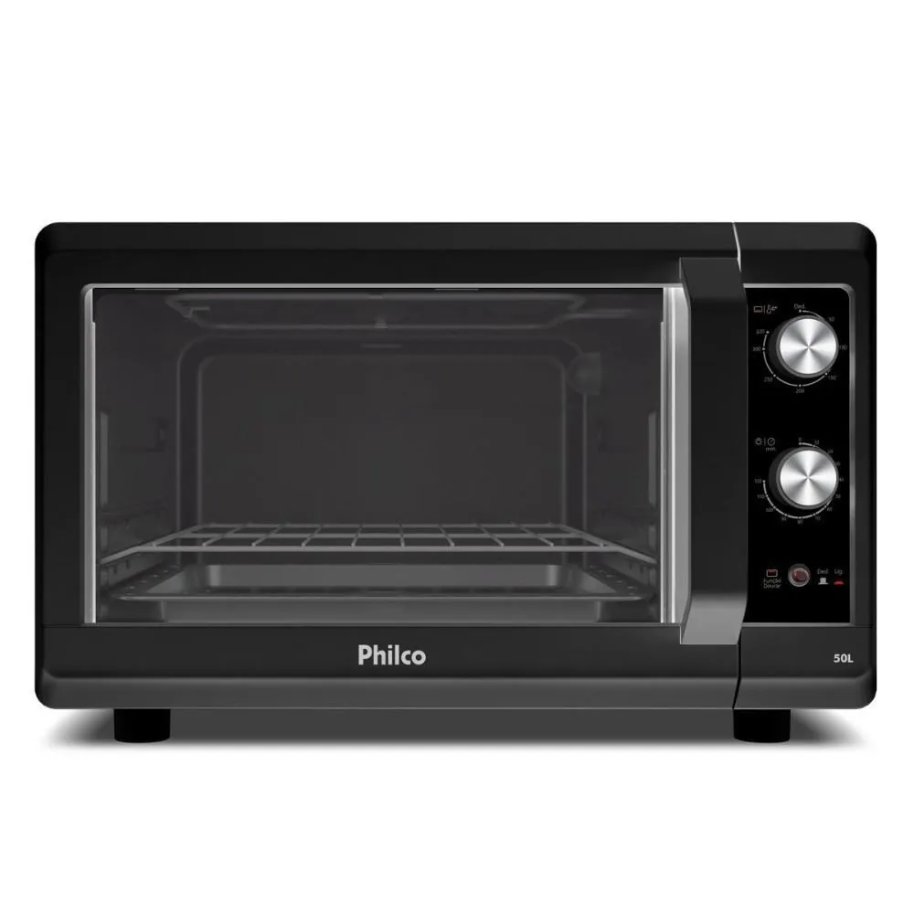 Forno Elétrico Philco 50 Litros Preto Autolimpante PFE56A