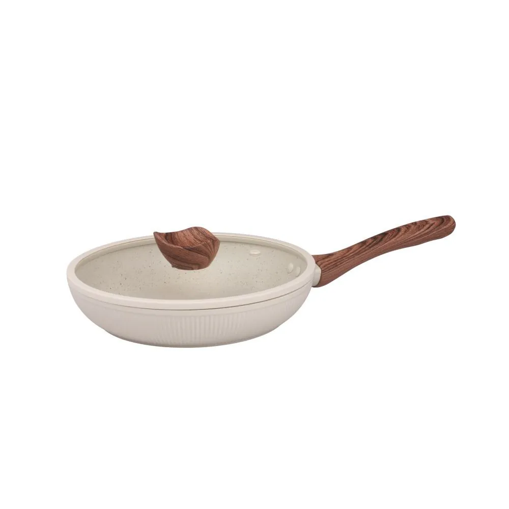 Frigideira com Tampa Elegance 24 Cm - Baunilha