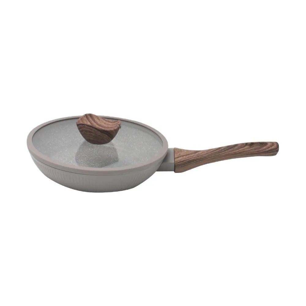 Frigideira com Tampa Elegance 24 Cm - Chocolate