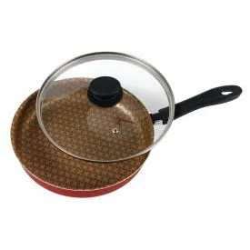 Frigideira Reta com Tampa Califórnia Tramontina 24Cm - Grafite