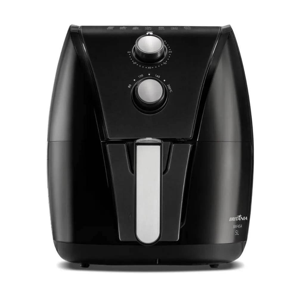 Fritadeira Air Fryer Britânia 5 Litros Antiaderente Gold 1500W BAF45A