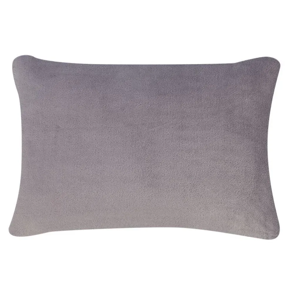 Fronha Avulsa Plush 1 Pç - Cinza Cromo