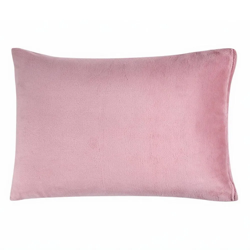 Fronha Avulsa Plush 1 Pç - Rosa Tule