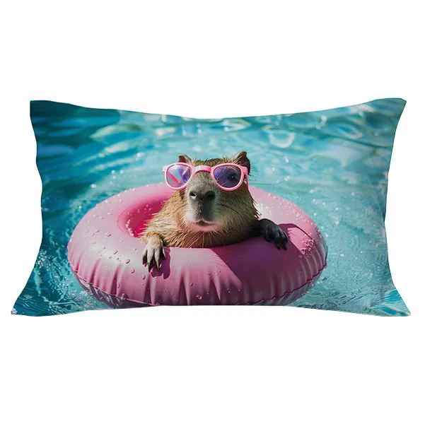 Fronha Avulsa Estampa Digital Decore - Capivara