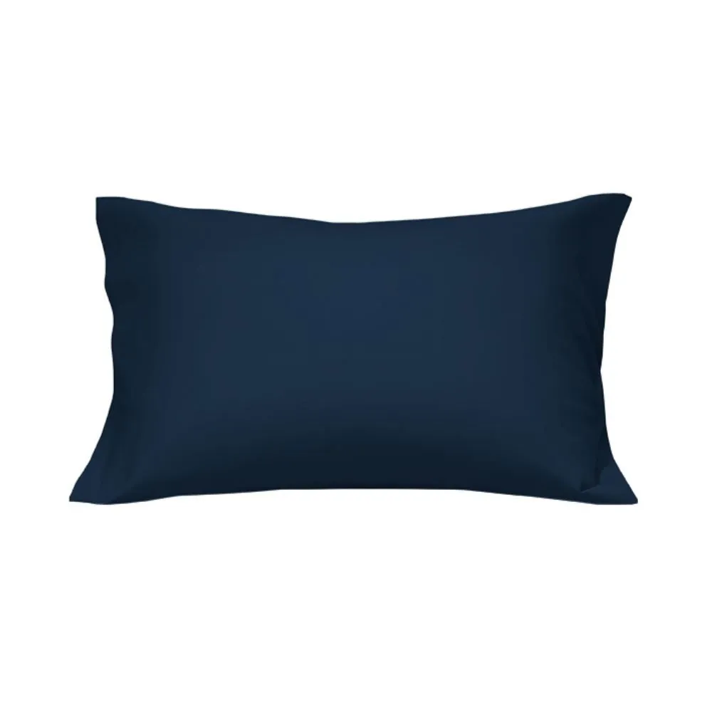 Fronha Avulsa 100% Algodão Malha Fio Penteado 1 Pç - Azul Marinho