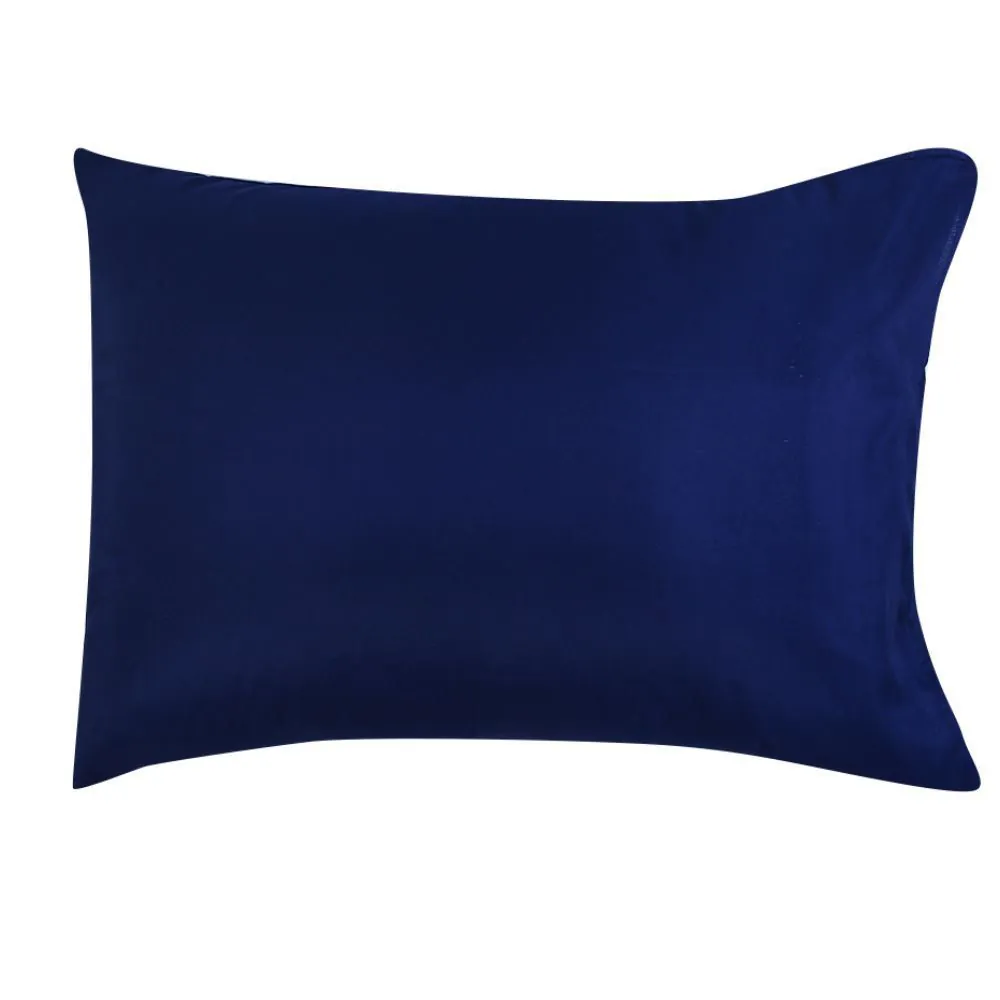 Fronha Avulsa Microfibra Lisa 100% Poliéster 1 Pç - Azul Marinho